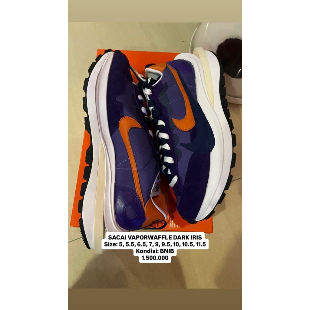 Nike x SACAI VAPORWAFFLE DARK IRIS