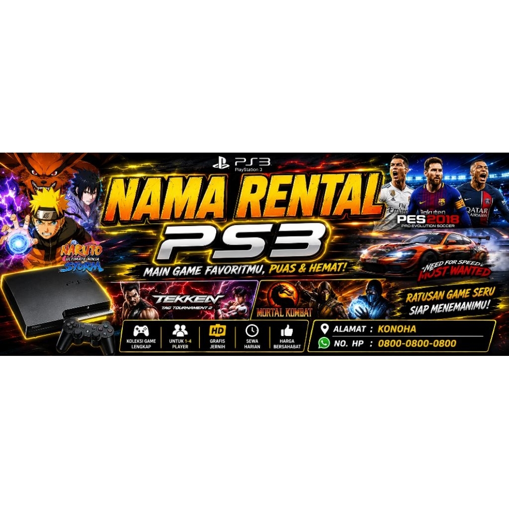 BANNER RENTAL PS3 CUSTOM