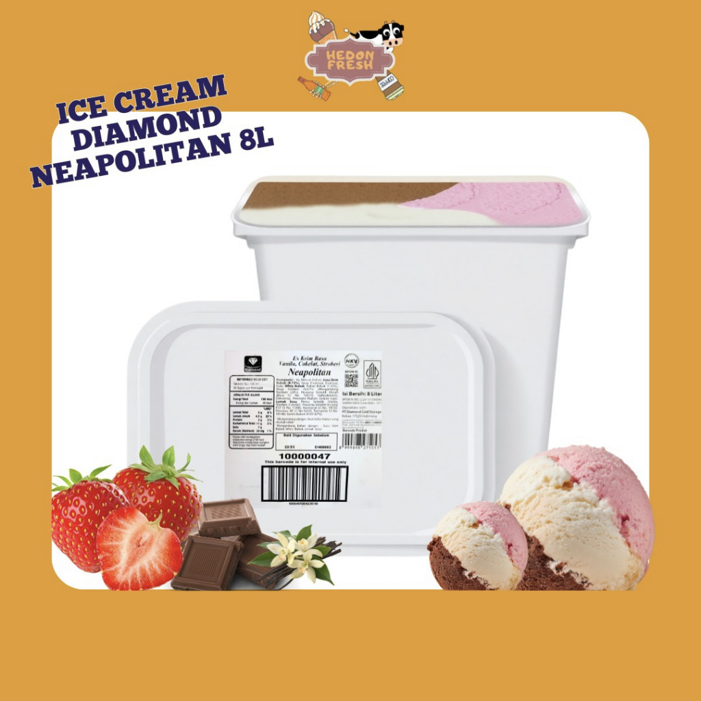 Es Krim Neopolitan Diamond 8 Liter Bekasi