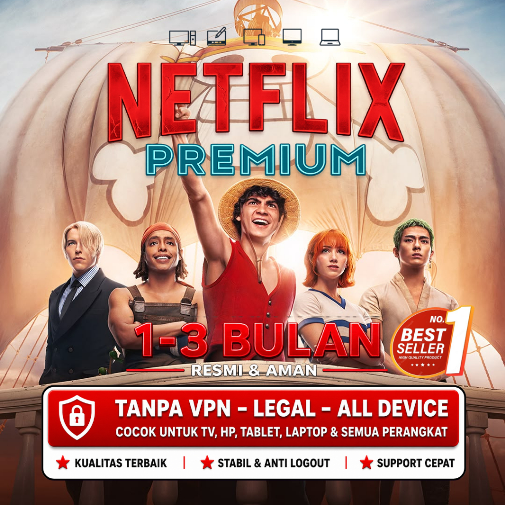 Langganan Netflix Premium 4K UHD FULL GARANSI 1-2-3 BULAN