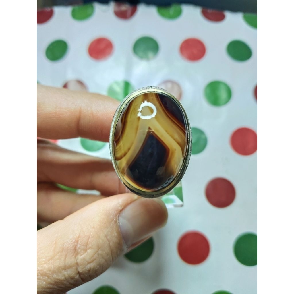 BATU AKIK YAMAN WULUNG MOTIF SULAIMAN