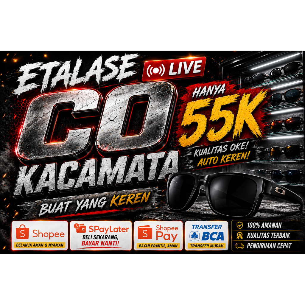 ETALASE CHECKOUT LIVE KACAMATA  55K