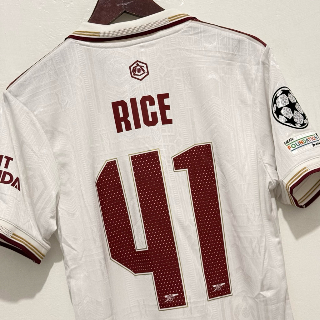 JERSEY ARSENAL 3RD 2025/2026 SHORTSLEEVE PLAYER ISSUE UCL VERSION - RICE