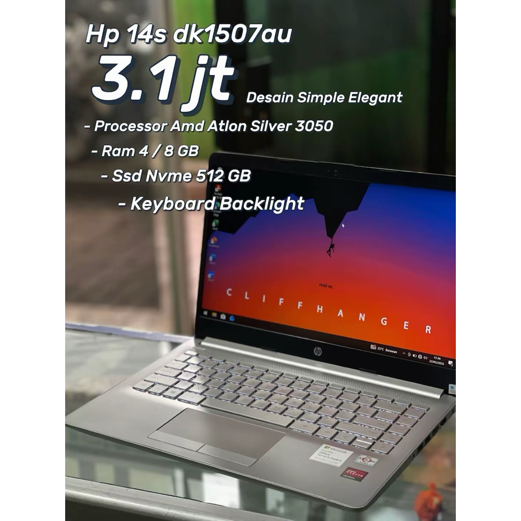 Laptop HP 14s Dk1507au