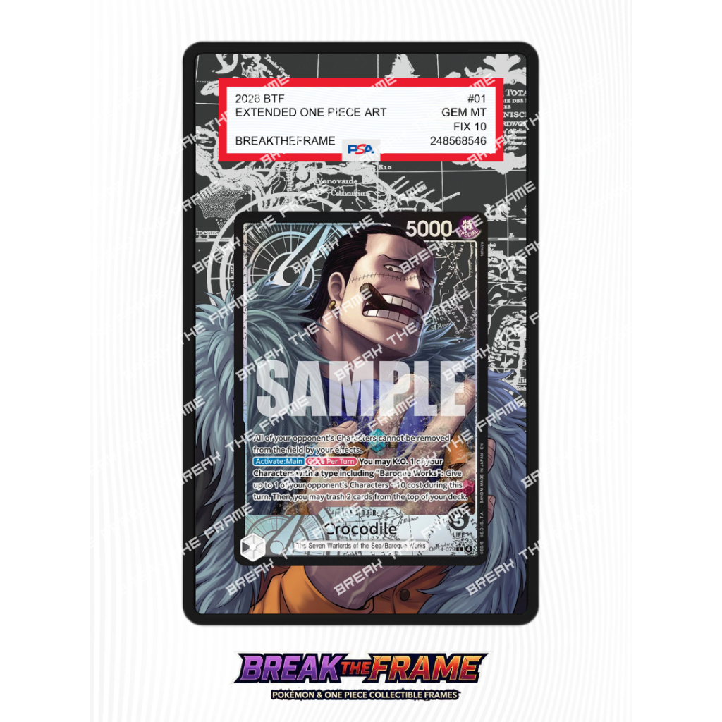 Crocodile OP14-079 - Extended Art One Piece TCG for Slab Guard / Slab Sleeve