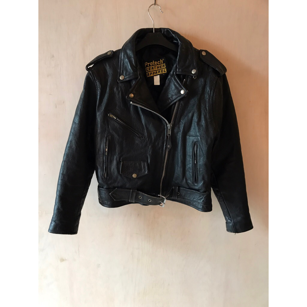 vintage leather jacket