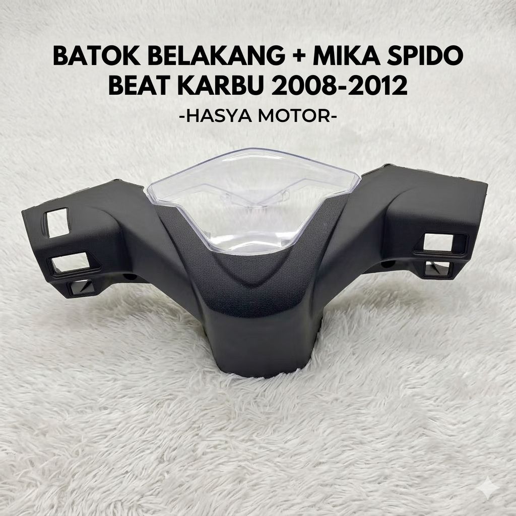Cover Batok Pala Belakang Plus Mika Spidometer Beat Karbu KVB 2008-2012 Kualitas Original Presisi Pn