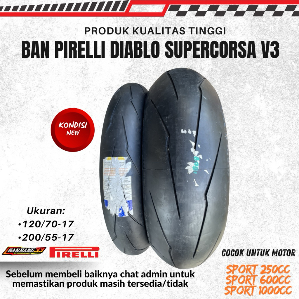 Ban Motor Superbike Pirelli Supercorsa V3 120/70-17//200/55-17