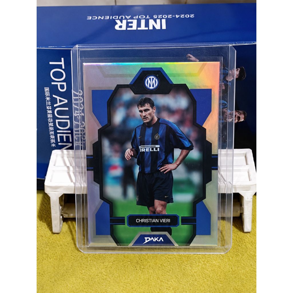 Christian Vieri DAKA Inter Milan Rainbow Foil Limited Card 013/149