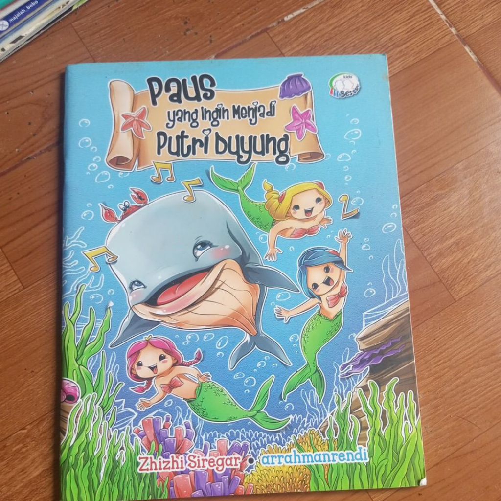 buku cerita anak PAUS YANG INGIN MENJADI PUTRI DUYUNG