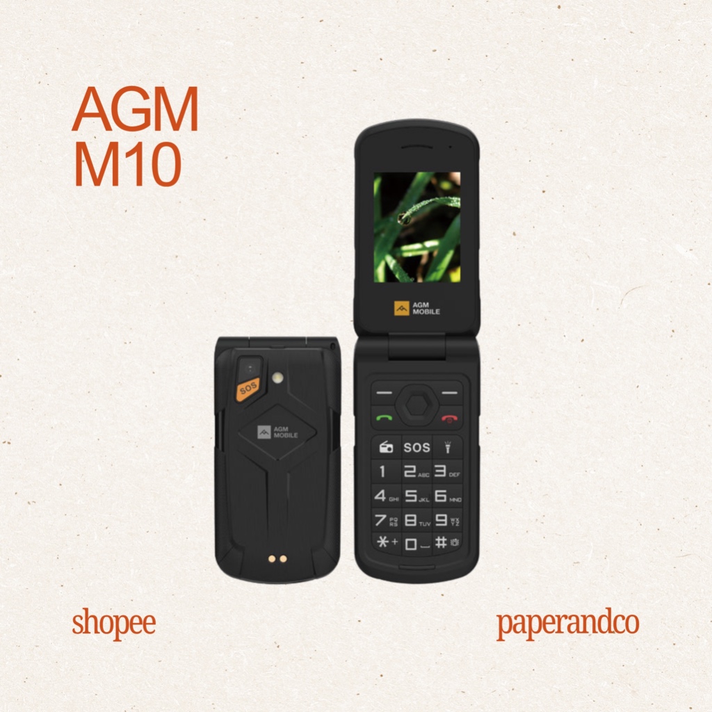 [NEW – PreOrder] AGM M10 4G Dumb Flip Phone