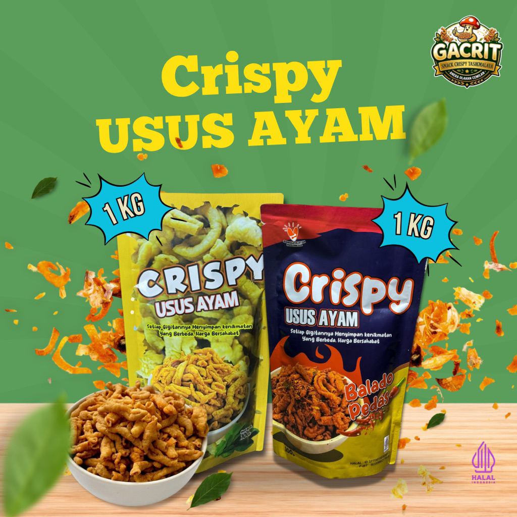 Usus Ayam Crispy 1 kg Gacrit || usus krispi || usus kiloan || kripik usus