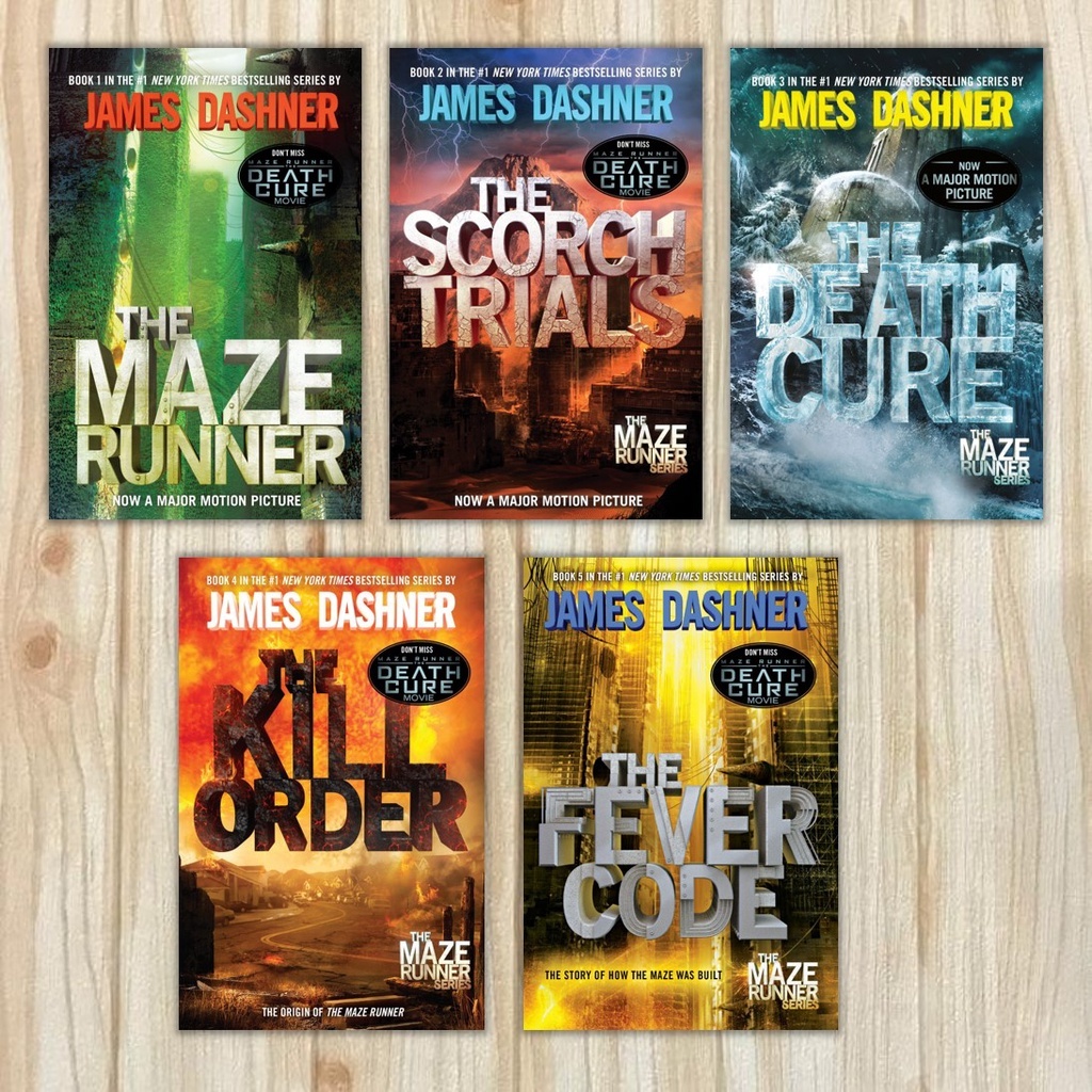 [ENGLISH] THE MAZE RUNNER, THE SCORCH TRIAL, THE DEATH CURE, THE FEVER CODE, THE KILL ORDER