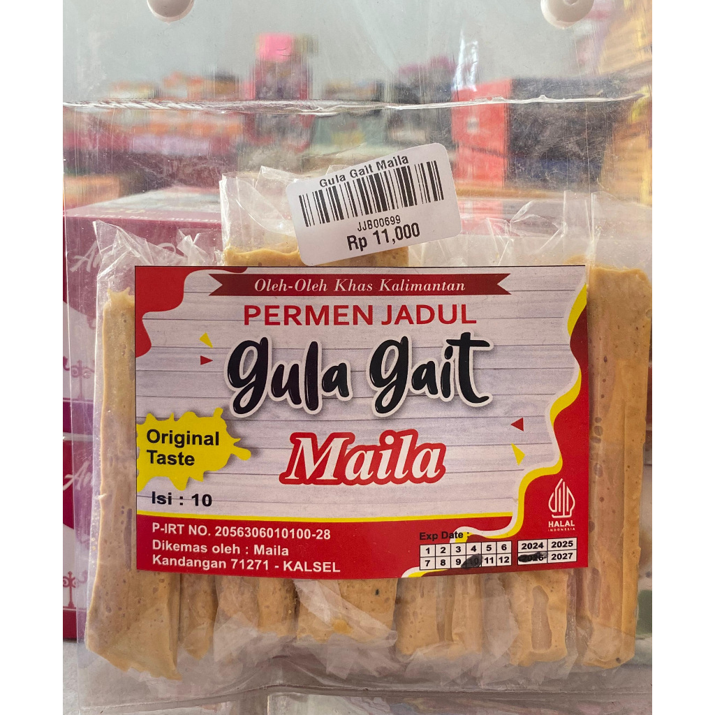 Gula Gait Maila isi 10 gulali | stik gula gula merah | permen tradisonal