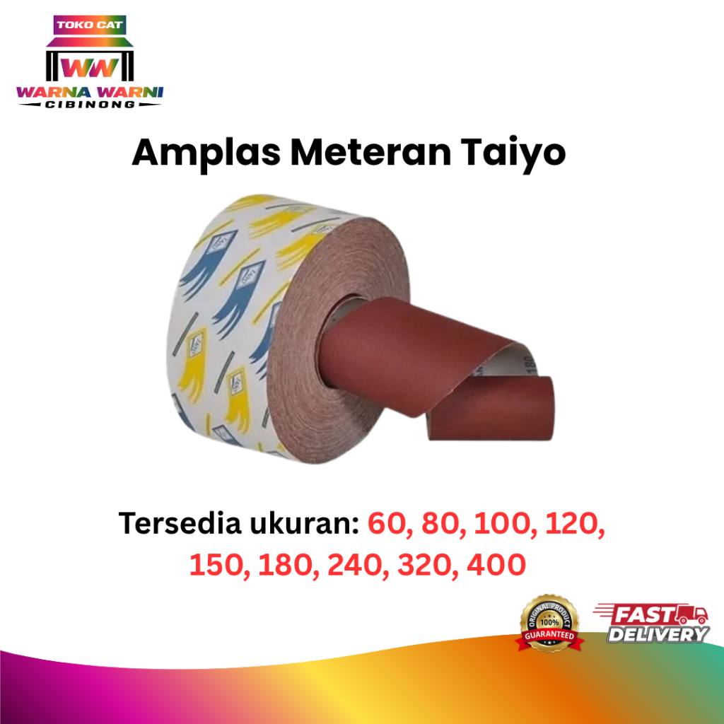 AMPLAS METERAN TAIYO /AMPLAS ROLL METERAN TAIYO 60 - 80 - 100 - 120 - 150 - 180 - 240 - 320 - 400 PE