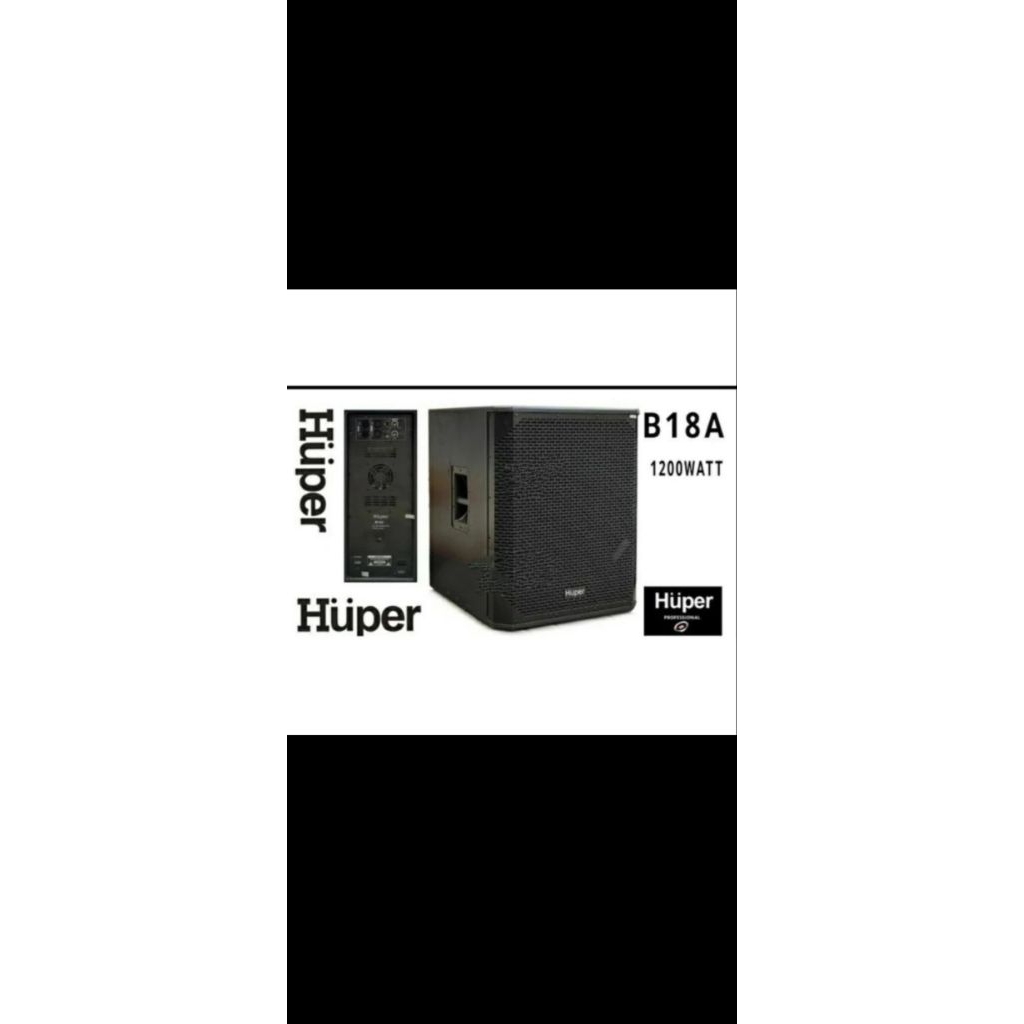 Promo Sale Subwoofer Aktif 18"inch Huper B18A Original -- 1buah Subwoofer Aktif