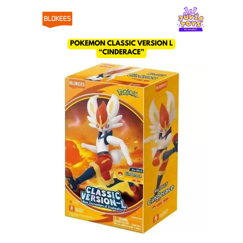 Blokees Pokemon Classic Version L Cinderace / Action Figure Cinderace Pokemon