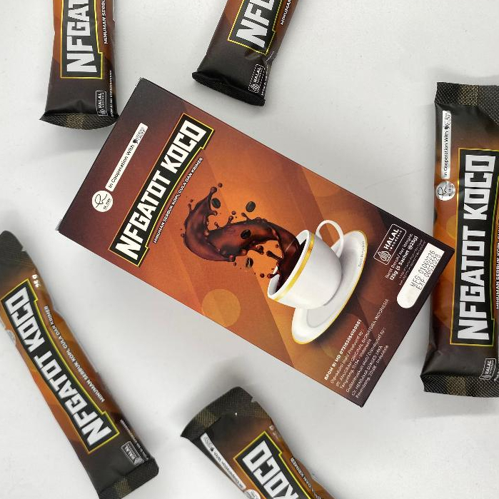 Kopi NF Gatot Koco By dr. Richard Lee - Kopi instan 1 box isi 5 Sachet BPOM - DR HEN 3 in 1 coffee s