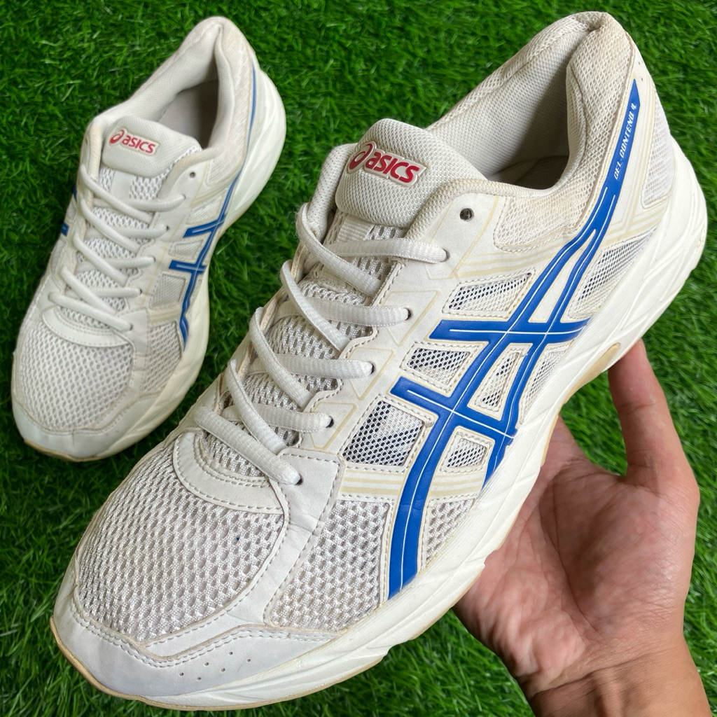 ASICS Gel Contend 4 White Blue Running shoes size 44