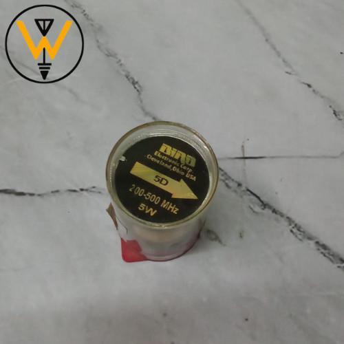BIRD 5D ELEMENT 5W 200-500MHZ THRULINE ELEMENT WATTMETER BIRD
