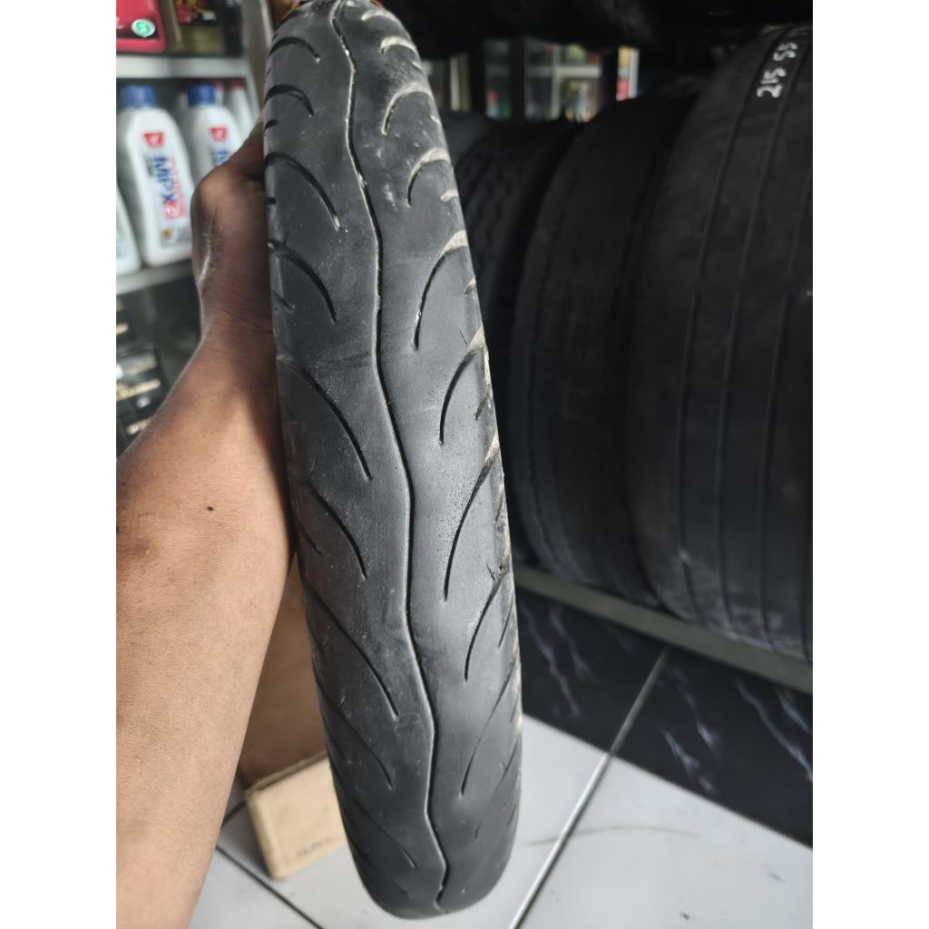 Ban Motor bekas ory copotan Ring 17 - 80/90 Presa Planeto TUBELESS tambalan 1 tahun pembuatan 2024