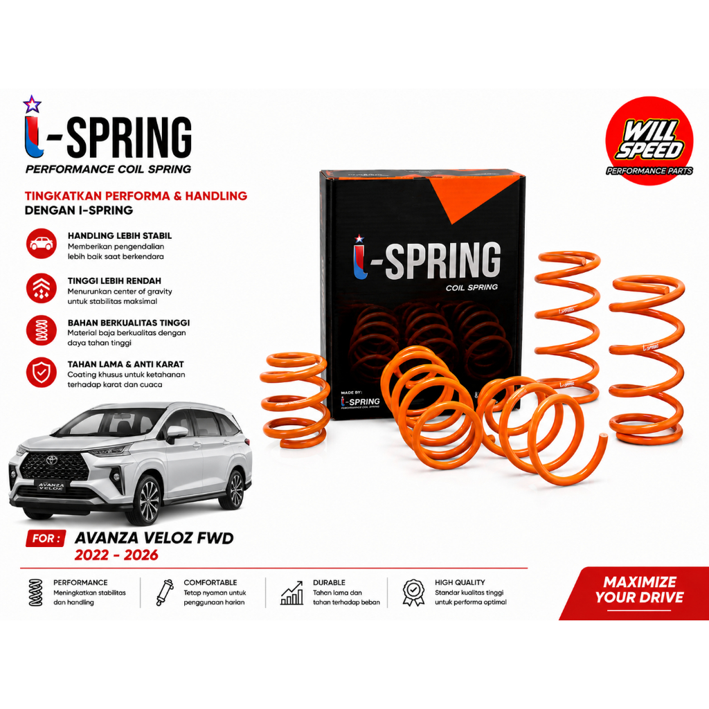 PER CEPER LOWERING KIT ISPRING I SPRING I-SPRING AVANZA VELOZ FWD 2022-2026