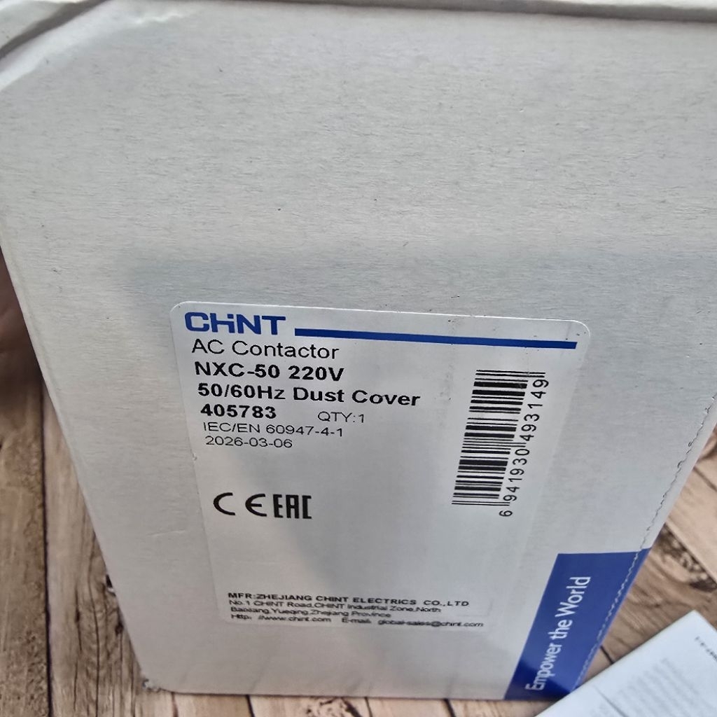 CHINT KONTAKTOR NXC 50 220V  50A KONTAK 1 NO+NC CHINT