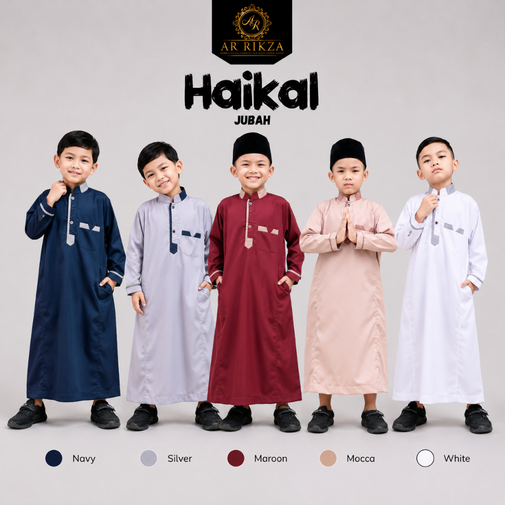 Jubah Anak Laki Laki Premium Gamis Anak Laki Laki/Jubah Anak Laki Laki/koko Anak Bahan Katun Toyobo