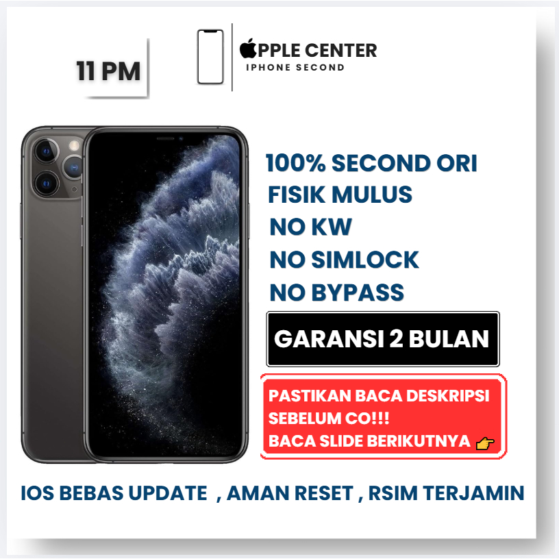 BIG SALE IPHONE 11 PRO MAX 64GB 256GB Bisa ALL SIM Good Condition Best Quality 100% Ori No Simlok No
