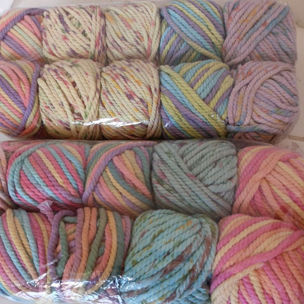 Tali Katun Macrame 4mm Warna Pastel 100gr | Tali Katun ombre Berat 100gr