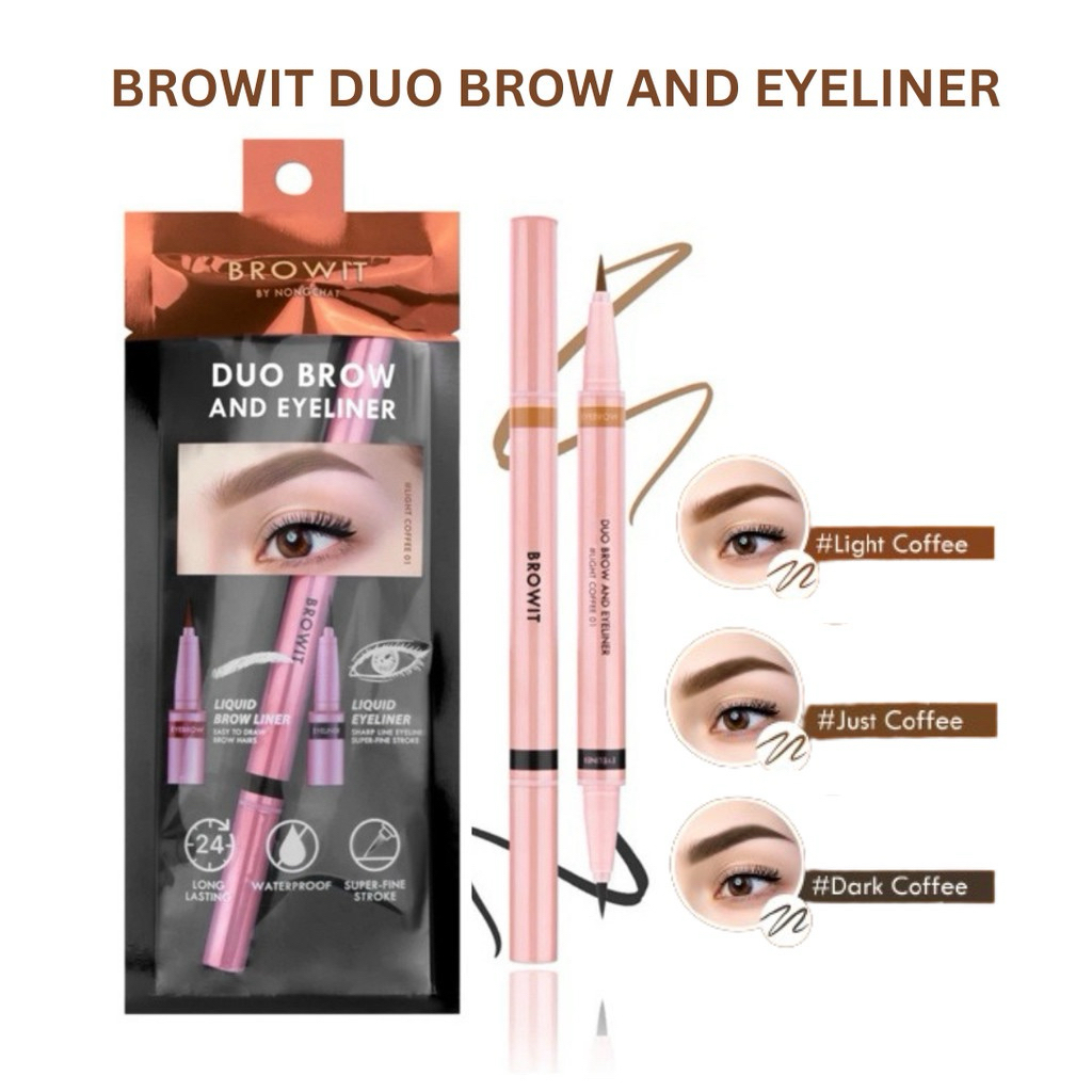 BROWIT duo brow and eyeliner | spidol alis | eyeliner