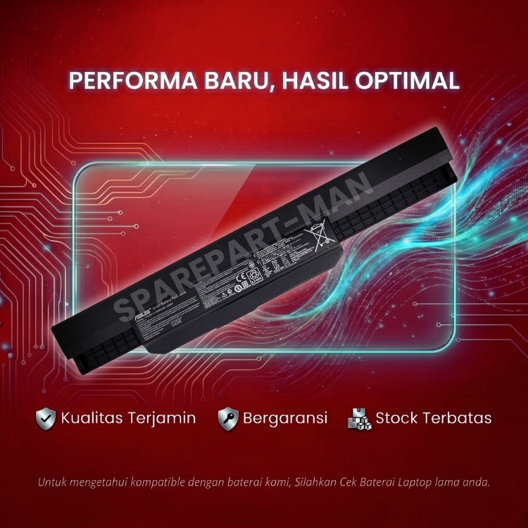 Baterai laptop asus A43S K43T a32-k53