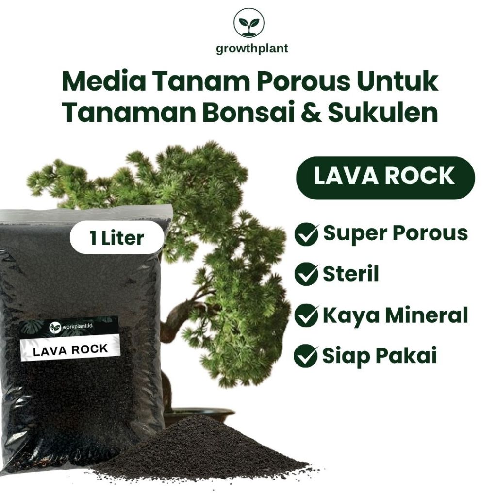 Growthplant - Lava Rock Pasir Malang Hitam Untuk Media Tanam