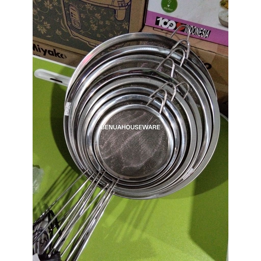 Readystock instant pontianak - saringan gorengan saringan tepung saringan halus stainless - saringan