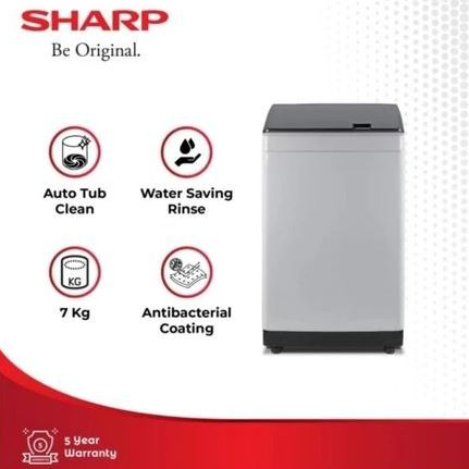 Mesin Cuci 1 Tabung SHARP 7KG Otomatis ESM 7000 BOGOR