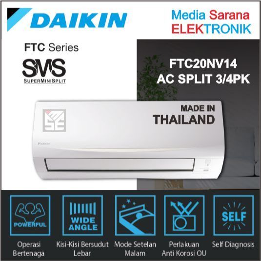 AC DAIKIN FTC20NV14 AC SPLIT 3/4PK THAILAND BOGOR