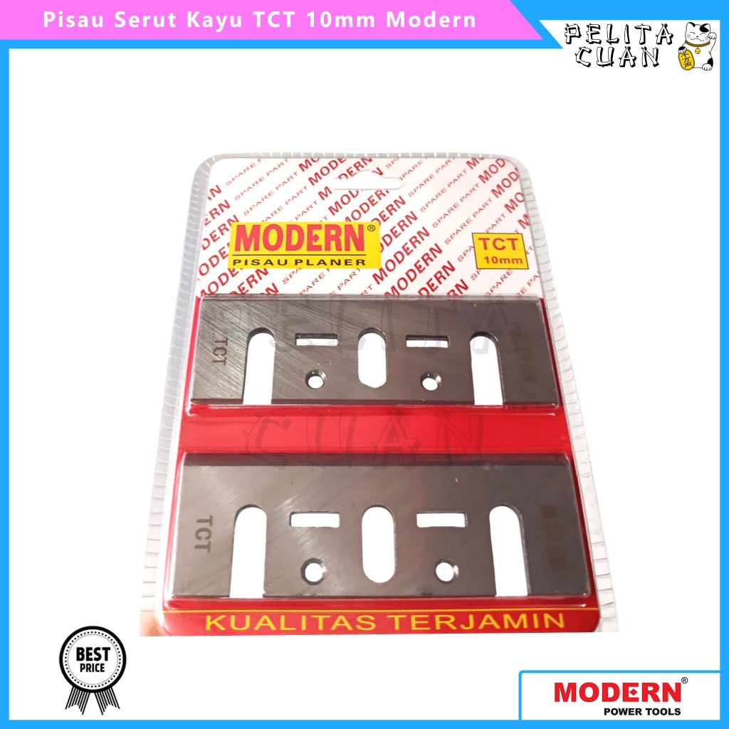 Pisau Serut Kayu TCT 10mm Modern Mata Ketam Planer