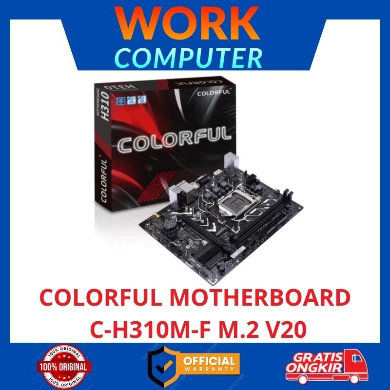 COLORFUL C-H310M-F M.2 V20 MOTHERBOARD DDR4 LGA 1151