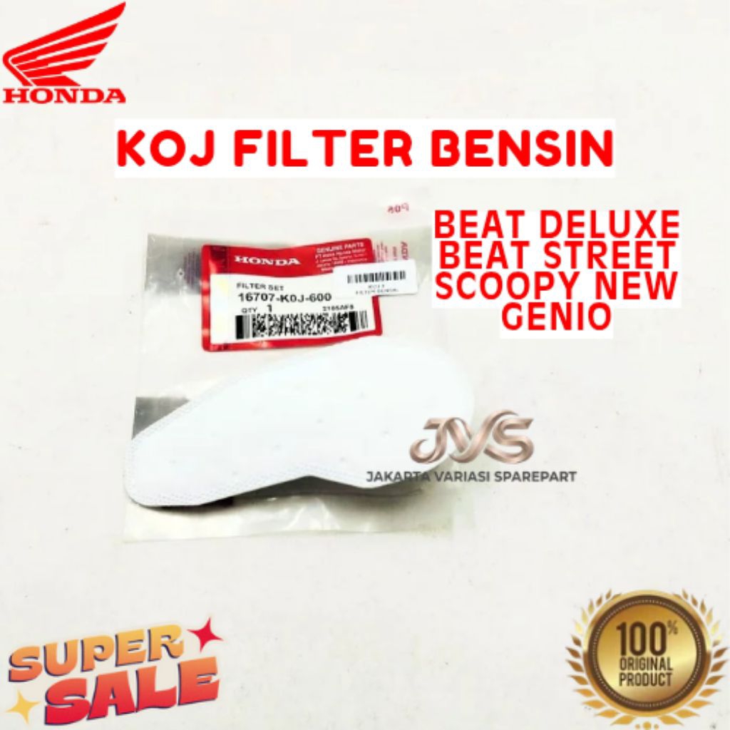 FILTER BENSIN KODE KOJ, FILTER BENSIN BEAT DELUXE, FILTER BENSIN BEAT STREET, FILTER BENSIN SCOOPY N