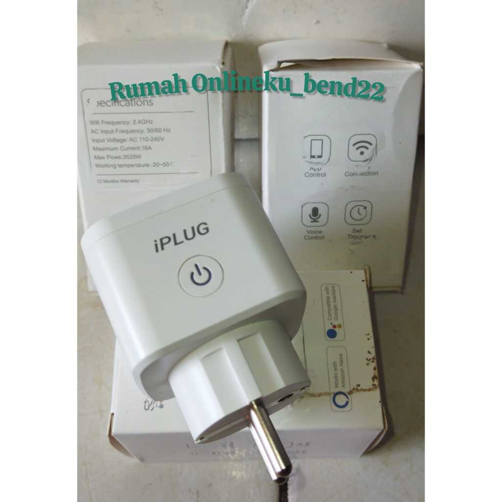 Wifi Smart Plug Socket 16A Works Smart Life Tuya iPLUG