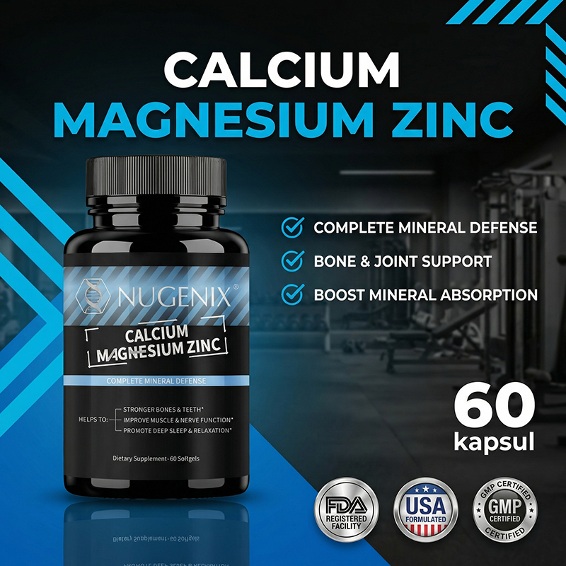 Nugenix Mineral Alami, Kalsium Magnesium Zinc untuk Kesehatan Keluarga
