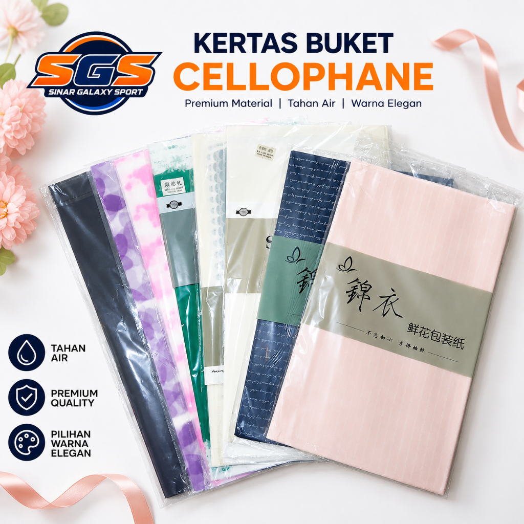 Kertas Buket Cellophane Motif