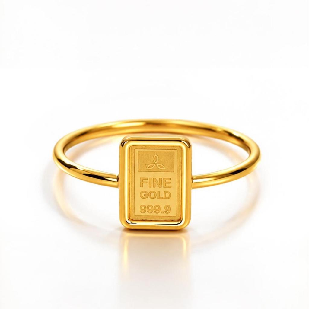 Cincin Emas Fashion Model LM Fine Gold 8K/375 Terbaru Termurah Asli