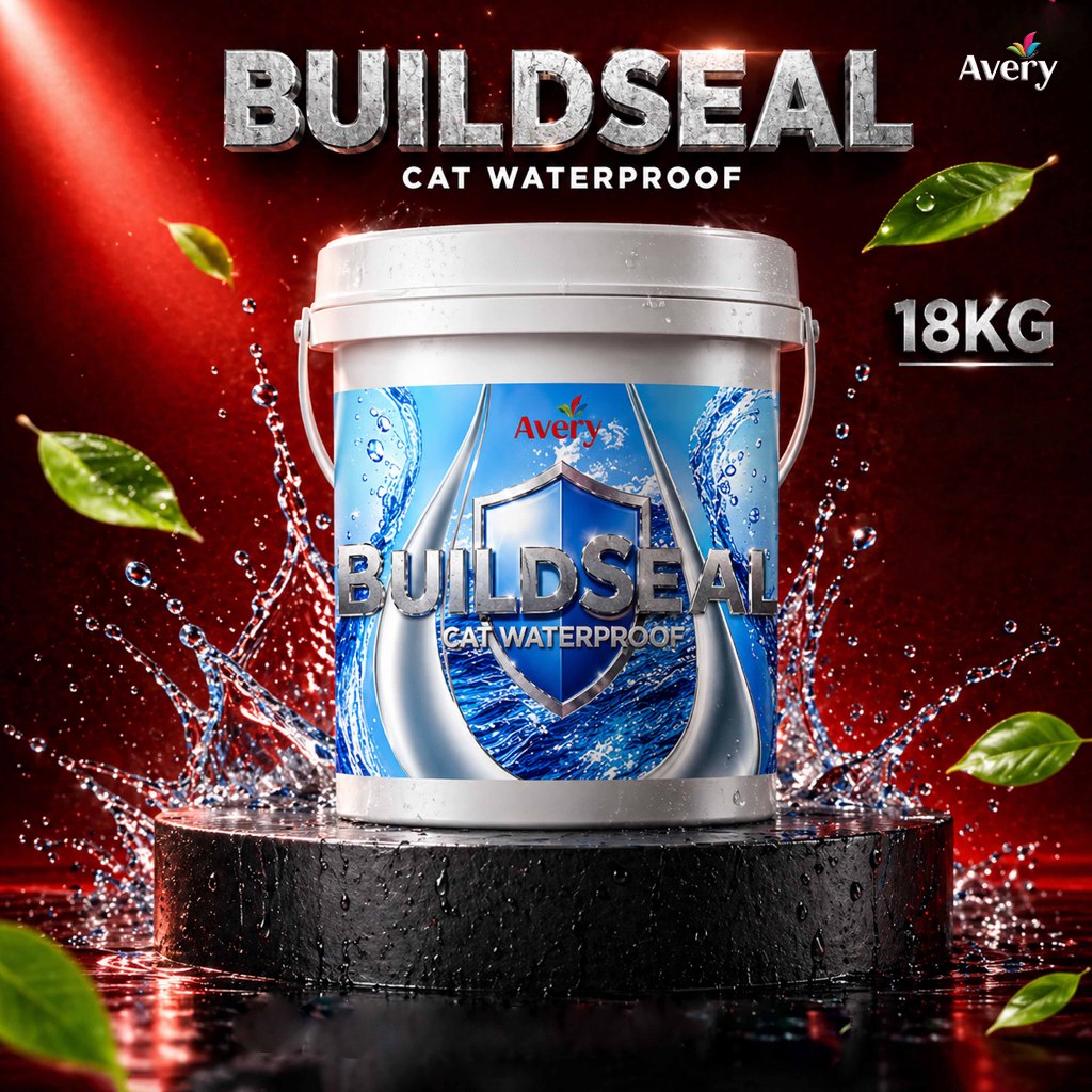 AVERY Buildseal Cat Waterproof 18Kg – Cat Pelindung Dinding Anti Air & Tahan Cuaca Hujan