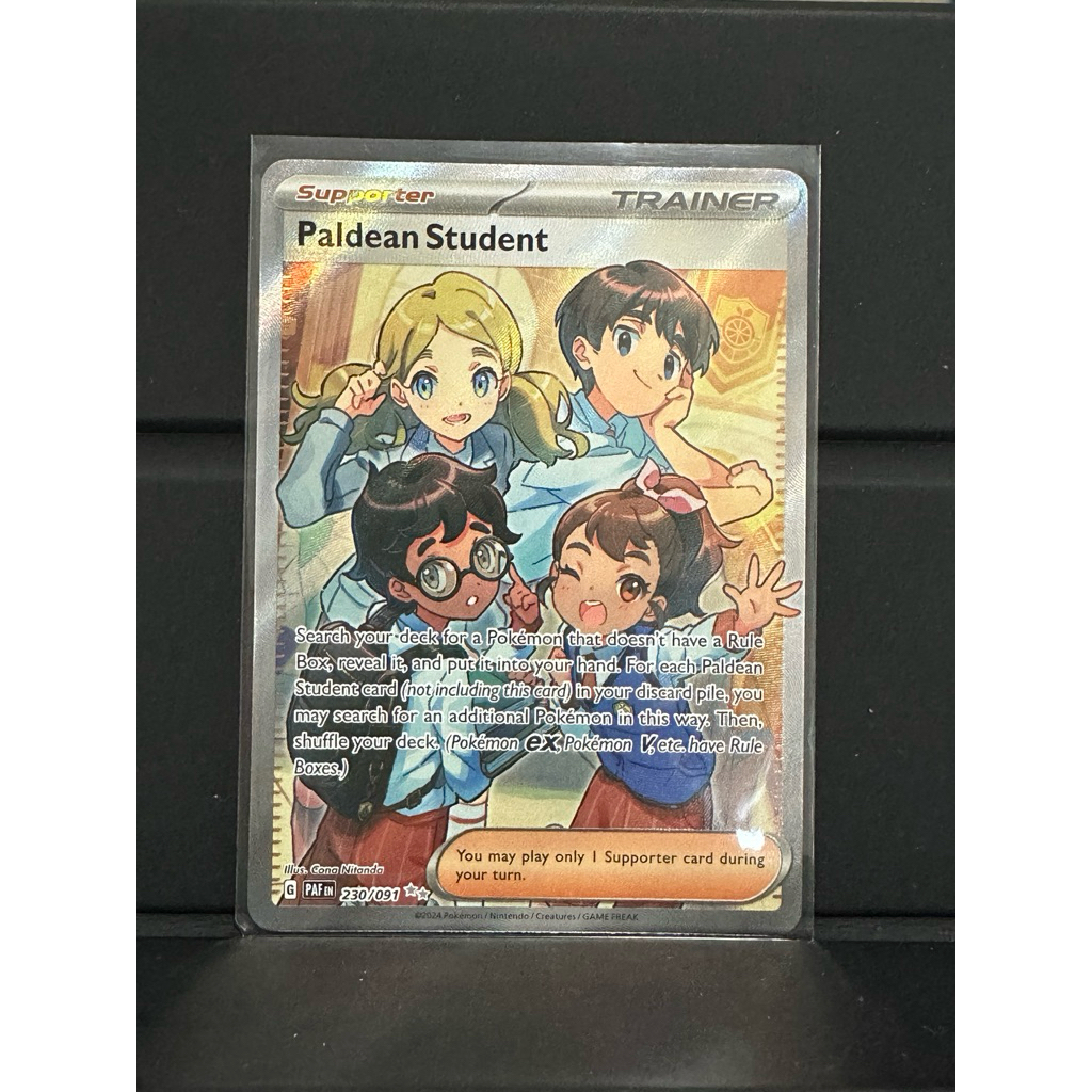 kartu pokemon paldean fates PAF eng paldean student 230