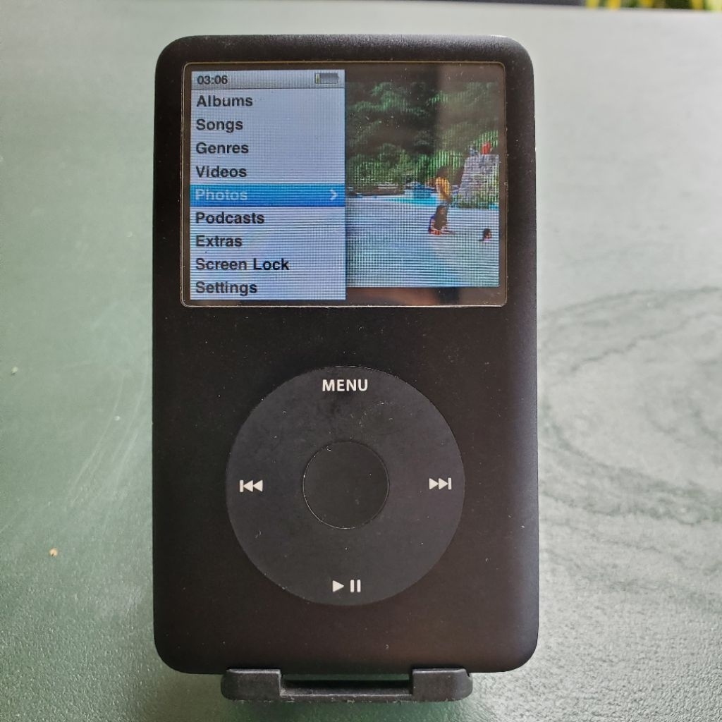 Apple iPod Classic Gen 7 160GB Black HDD Sehat Battery Bagus Original