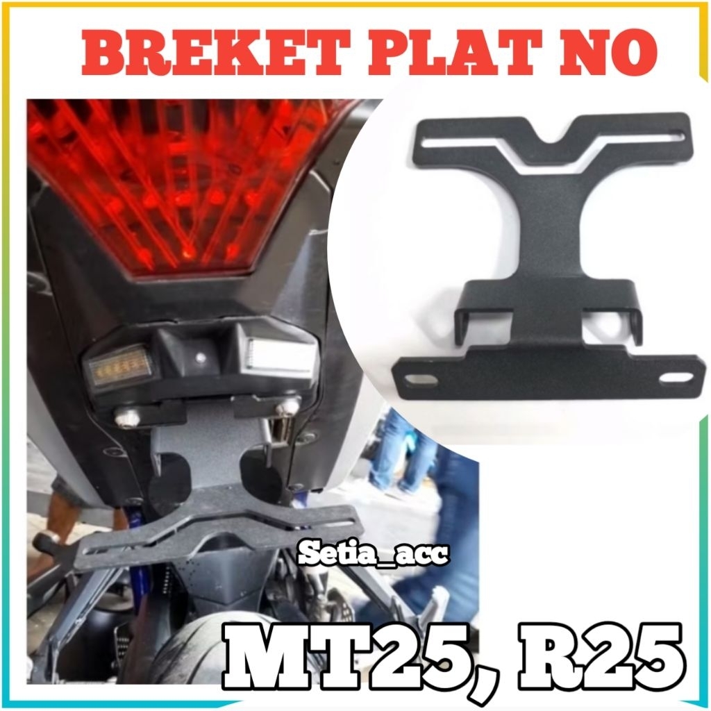 Fender Undertail MT25 R25 Tailtidy Dudukan Plat Nomor Sen led