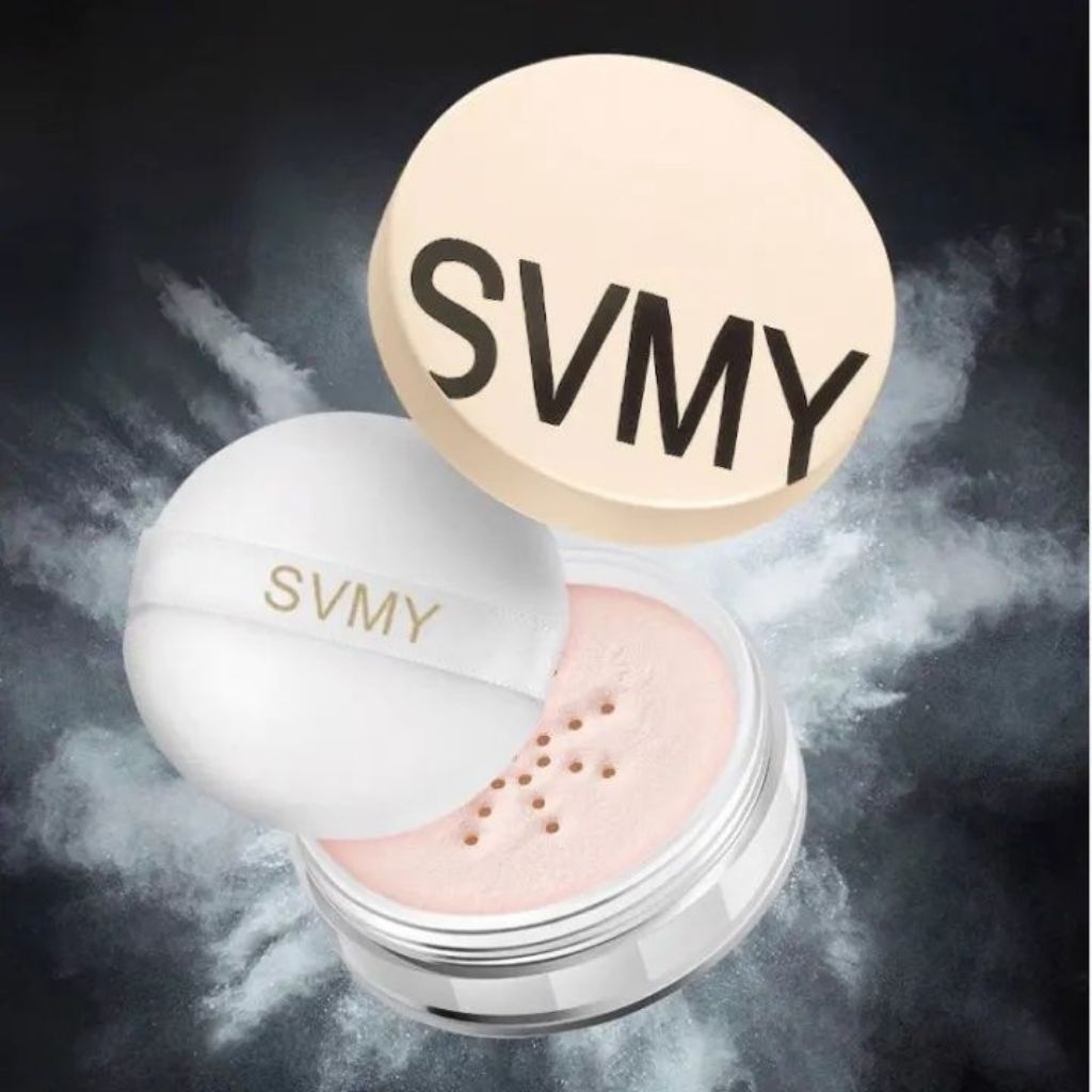 SVMY Loose Powder Bedak Tabur Oil Control Natural Finish Tahan Lama