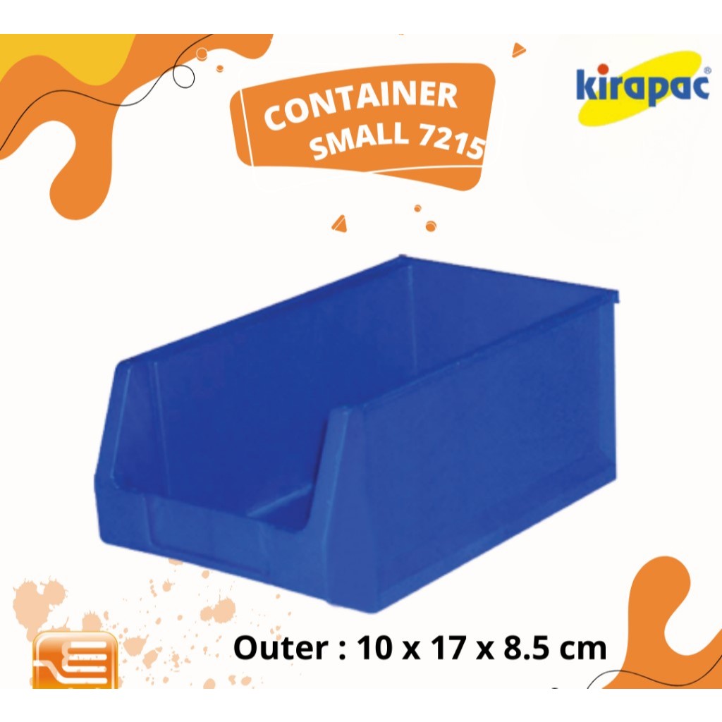 Kirapac Container Industri Kontener Kecil 1 PCS Wadah Serbaguna - 7215