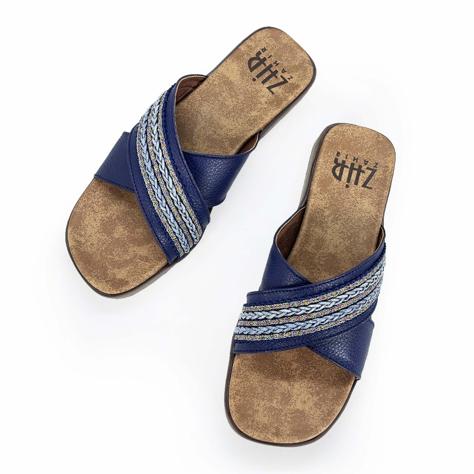 Sandal Kulit Wanita ZHR Leather Model BILQIS Bahan Kulit Sapi Asli Garut